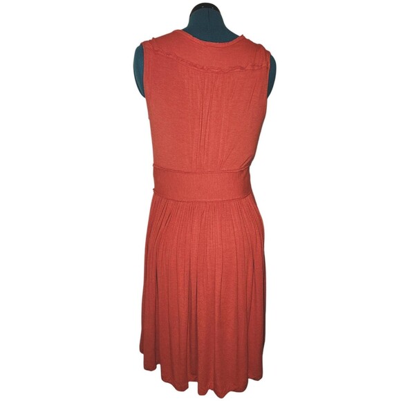PLENTY by Tracy Reese Dress Persimmon V Neck Joanne Jersey Fit & Flare Sz L - Picture 6 of 6